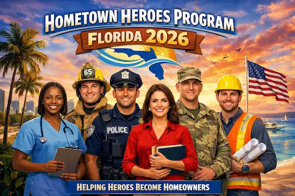 Florida Hometown Heroes down payment assistance program - helping teachers, nurses, and first responders buy homes